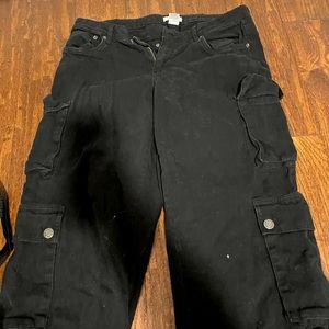Black cargo pants